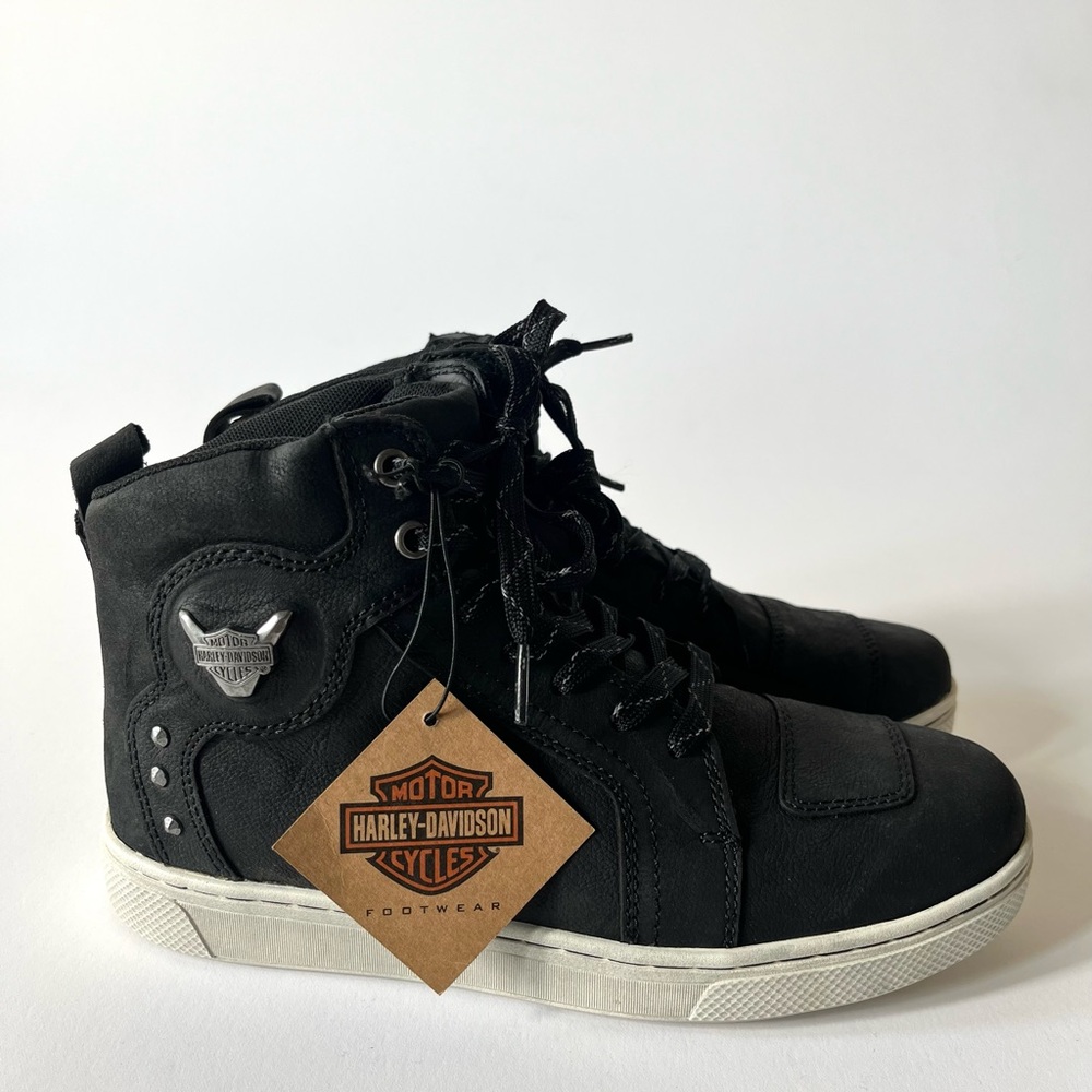 Harley-Davidson Bateman 4” Metal Black Women’s Ankle Boot Size 8